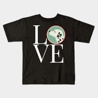 Love Dalmatian Square Kids T-Shirt